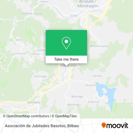 Asociación de Jubilados Basotxo map