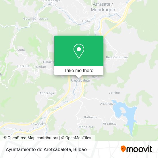 Ayuntamiento de Aretxabaleta map