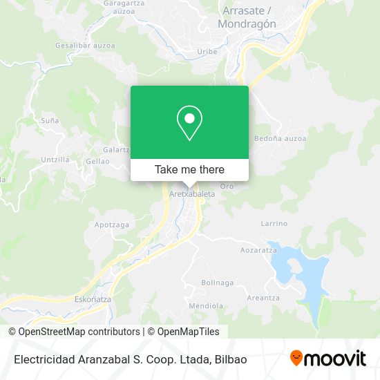 Electricidad Aranzabal S. Coop. Ltada map