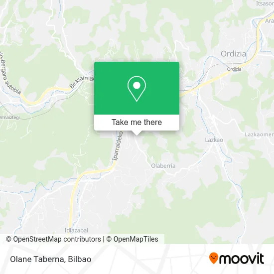 Olane Taberna map