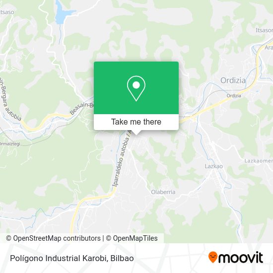 Polígono Industrial Karobi map