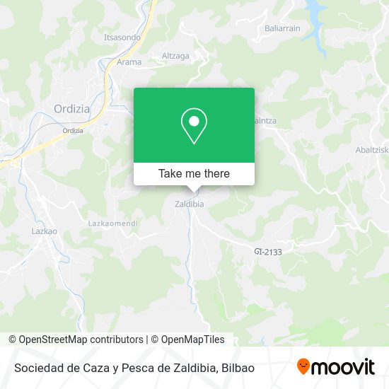 Sociedad de Caza y Pesca de Zaldibia map