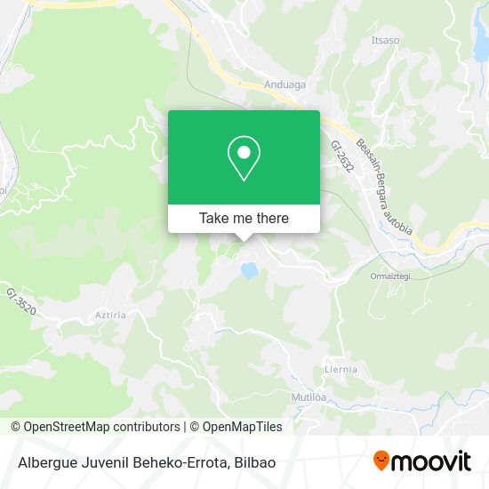 Albergue Juvenil Beheko-Errota map