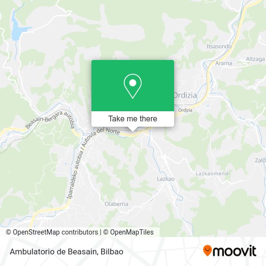 Ambulatorio de Beasain map