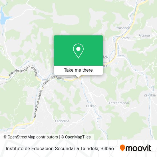 Instituto de Educación Secundaria Txindoki map