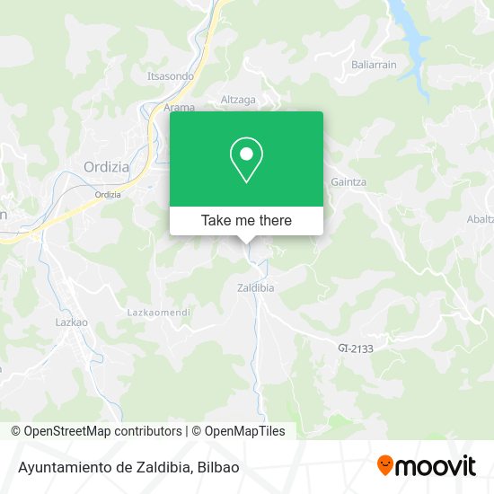 Ayuntamiento de Zaldibia map