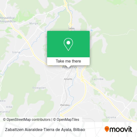 Zabaltzen Aiaraldea-Tierra de Ayala map
