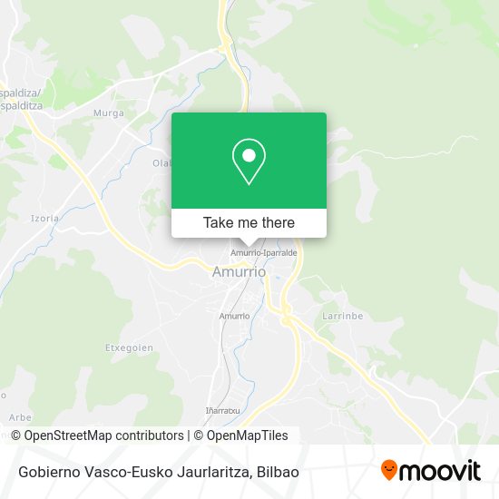 Gobierno Vasco-Eusko Jaurlaritza map