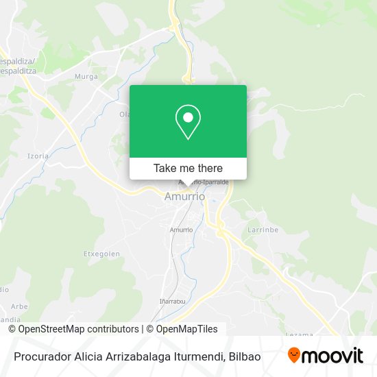 Procurador Alicia Arrizabalaga Iturmendi map
