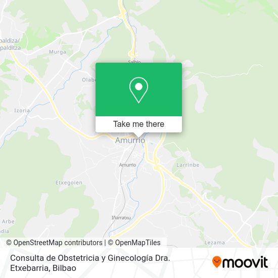 Consulta de Obstetricia y Ginecología Dra. Etxebarria map