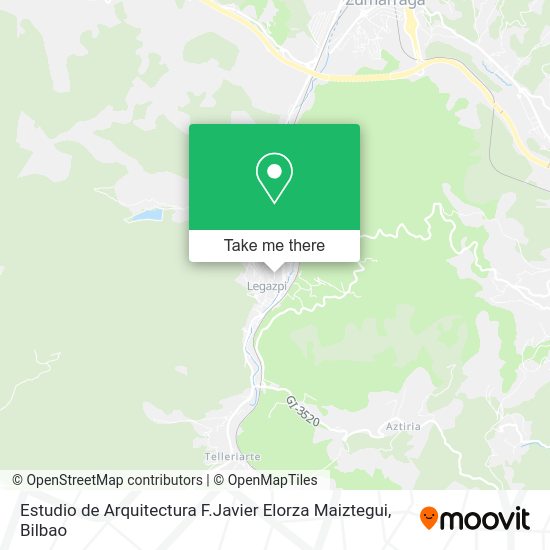 Estudio de Arquitectura F.Javier Elorza Maiztegui map