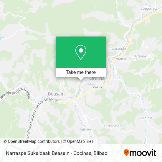 Narraspe Sukaldeak Beasain - Cocinas map
