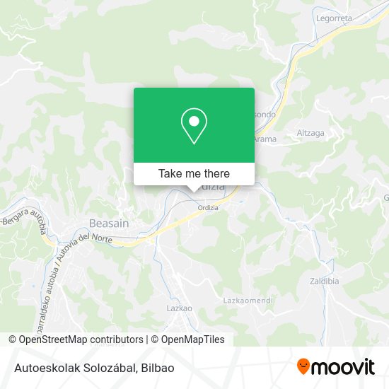 Autoeskolak Solozábal map