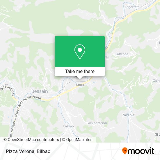 Pizza Verona map