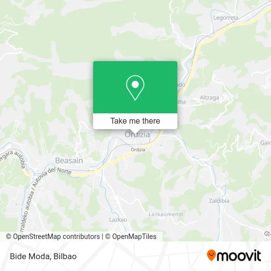 mapa Bide Moda