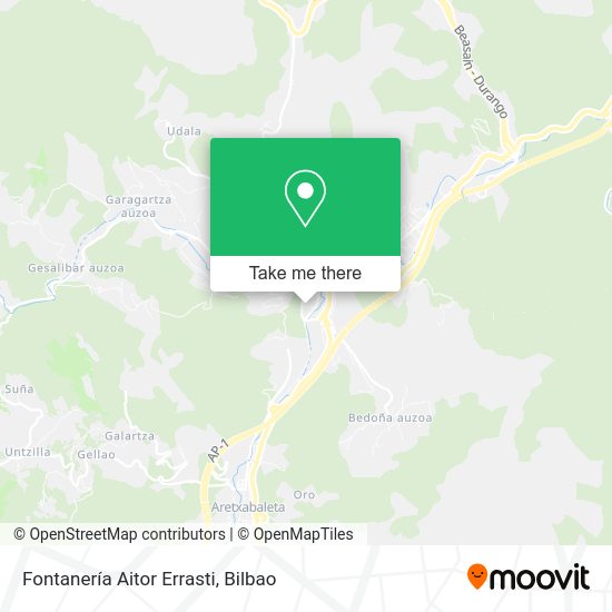 Fontanería Aitor Errasti map