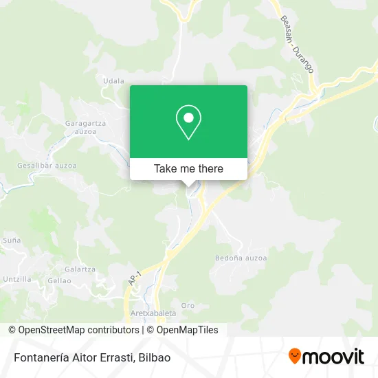 Fontanería Aitor Errasti map