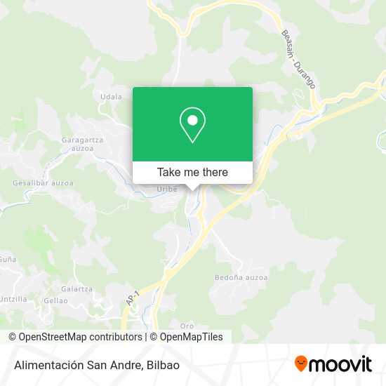 Alimentación San Andre map