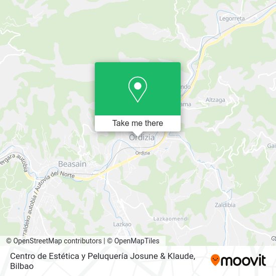 Centro de Estética y Peluquería Josune & Klaude map