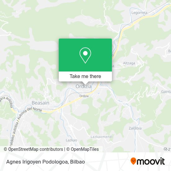 Agnes Irigoyen Podologoa map