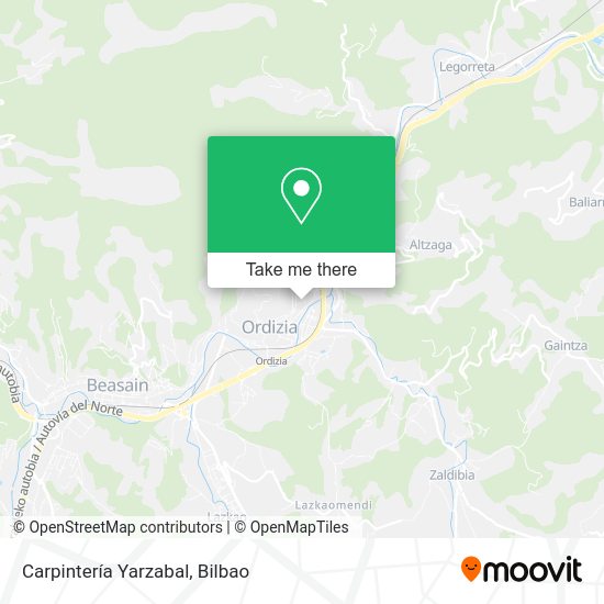 Carpintería Yarzabal map