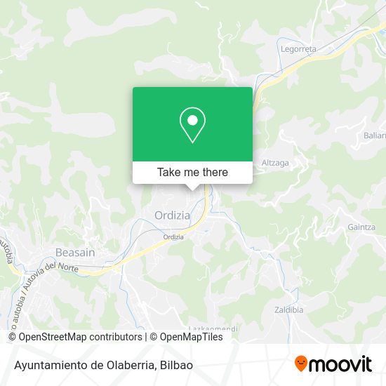 Ayuntamiento de Olaberria map