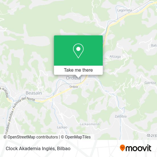 Clock Akademia Inglés map