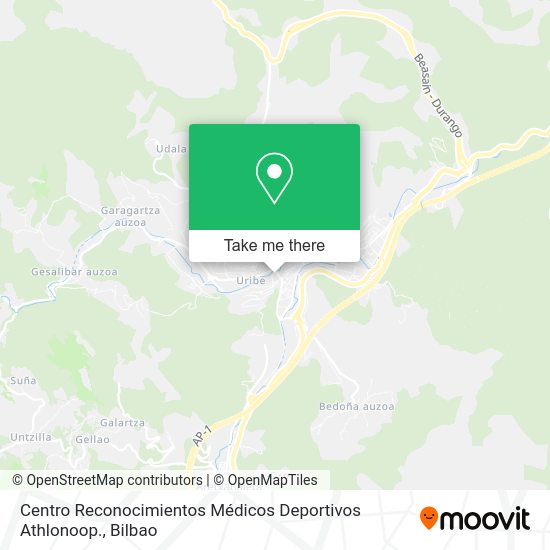 Centro Reconocimientos Médicos Deportivos Athlonoop. map