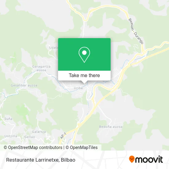 Restaurante Larrinetxe map