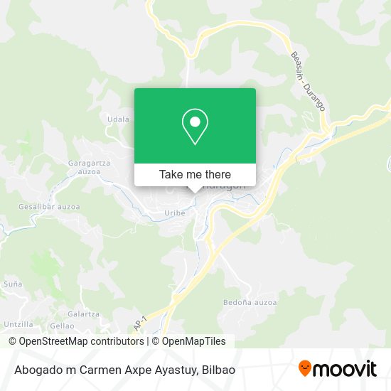 Abogado m Carmen Axpe Ayastuy map