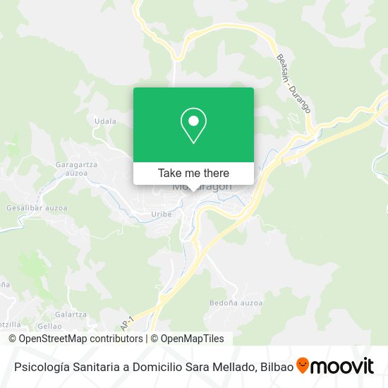 Psicología Sanitaria a Domicilio Sara Mellado map