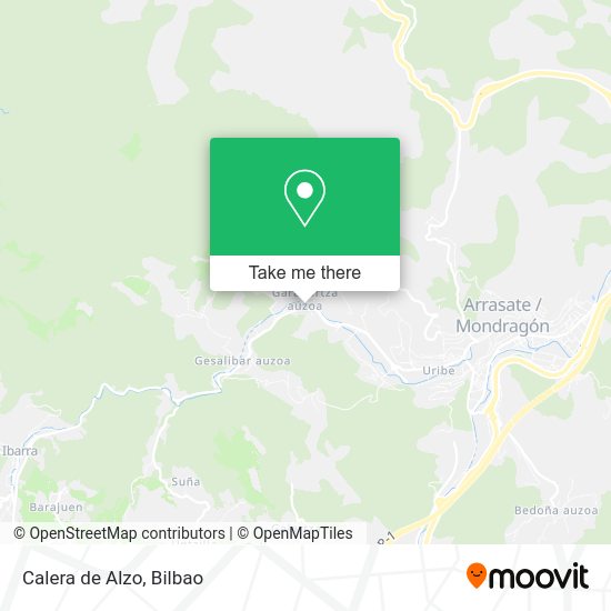 Calera de Alzo map