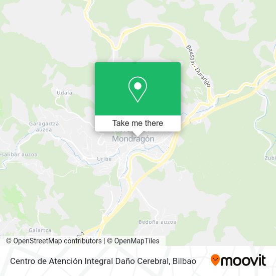 Centro de Atención Integral Daño Cerebral map