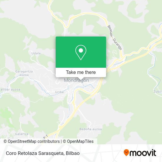 Coro Retolaza Sarasqueta map