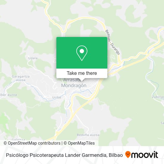 Psicólogo Psicoterapeuta Lander Garmendia map