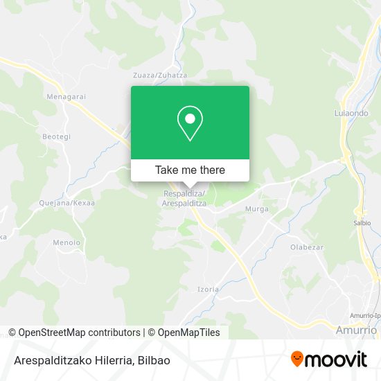 Arespalditzako Hilerria map