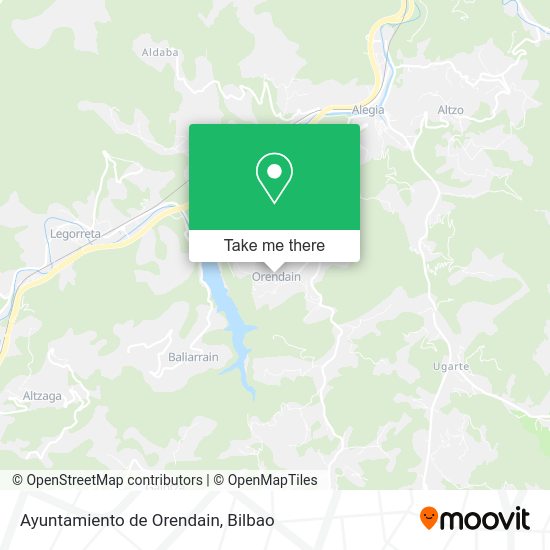 Ayuntamiento de Orendain map