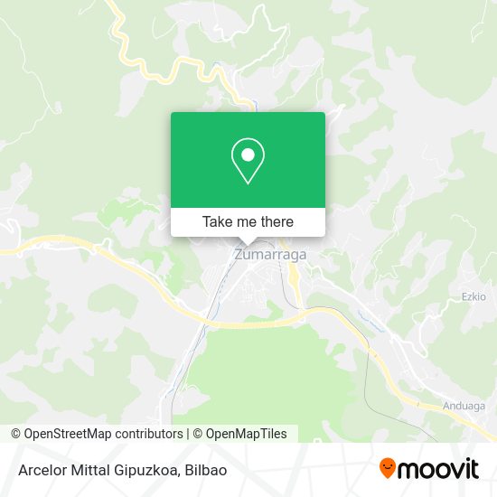 Arcelor Mittal Gipuzkoa map