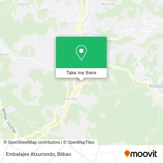 Embalajes Atxuriondo map