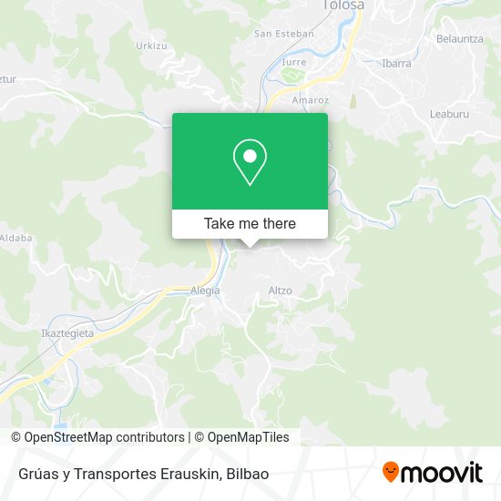 Grúas y Transportes Erauskin map