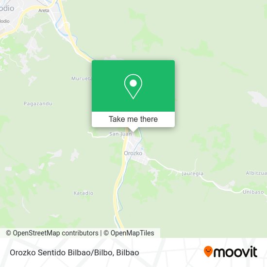 Orozko Sentido Bilbao/Bilbo map