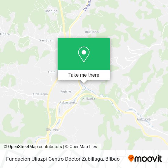 Fundación Uliazpi-Centro Doctor Zubillaga map