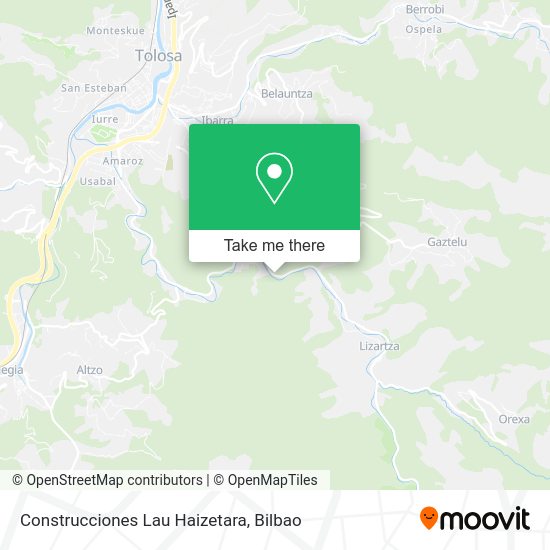 Construcciones Lau Haizetara map