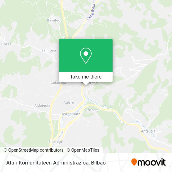 Atari Komunitateen Administrazioa map