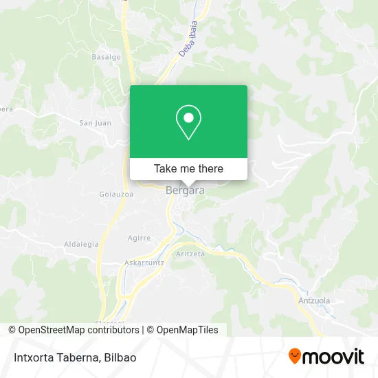 Intxorta Taberna map