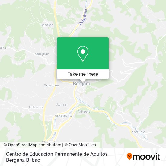 Centro de Educación Permanente de Adultos Bergara map