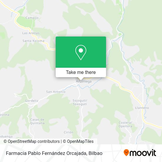 Farmacia Pablo Fernández Orcajada map