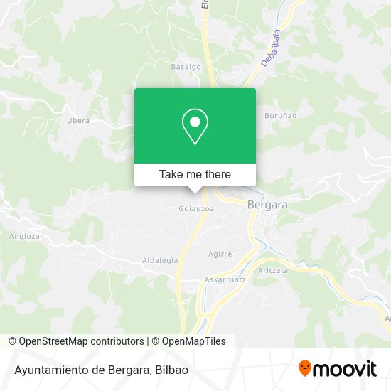 Ayuntamiento de Bergara map