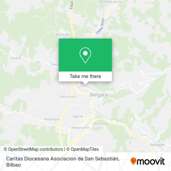 Caritas Diocesana Asociacion de San Sebastián map