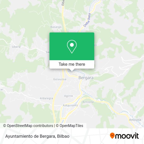 Ayuntamiento de Bergara map